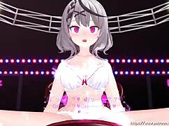 vtuber saka yotsuba e performs brainwashing lewd hip swing dance