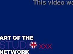 Two British Girls Stroking Lucky Fan