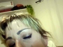 Big black guy fucks Brazilian milf doggy and creampies her ass