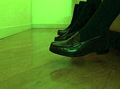 I watch as slutty Japanese babes Chiharu and Hikari serve their master passionately