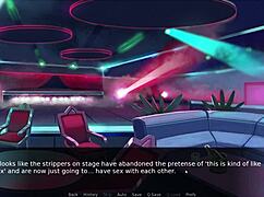 Futadom world features rough anal sex and creampie in group setting.