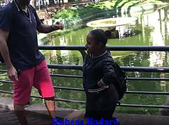 hey, shoving my dick hard into that tight little ass on the balcony