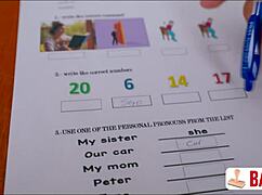 Slut teacher wants cum in her pussy to pass me?