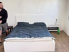 Beautiful milf comes to fuck with neighbor while her boyfriend is away