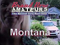 Skinny mature blonde montana rubs her wet pussy and sucks a throbbing cock