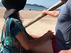 Milf Teases Stranger with Tongue, Then Gets Ass Fucked in Public