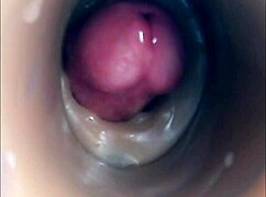 Internal View of Pussy Fuck Ending in Big Cumshot