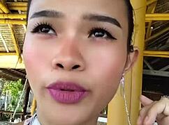 Feeling Overwhelmed By Beauty's Speech While She Shows Off That Huge Dead Dick Style Dildo