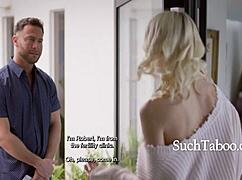 a blonde wife begs for help to get pregnant in a taboo affair