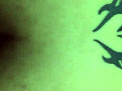 Colombian tranny gets doggystyle anal bareback on sofa