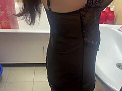 Spying On My Stepsister With Big Tits In The Bathroom