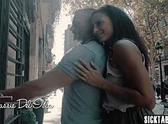 Milf Cassie Del Isla explores Barcelona and enjoys rough anal sex with babe
