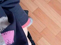 My lesbian colleague and i riskily masturbate in the office