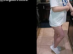 little shy blonde chick