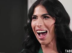 Game day three shemales fuck each other simultaneously