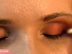 Jeny smith teases in red corset and stockings