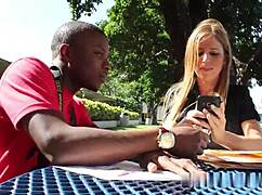 College professor sucking black dick