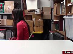 lilly hall caught shoplifting and gets her pussy fucked