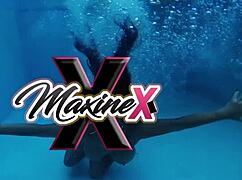 Teasing Maxine X In Baby Doll Lingerie Plays With Her Huge Sex Toys For Orgasm