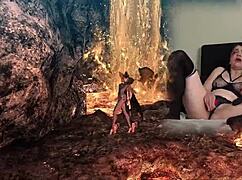 Lovense Gaming Bimbo Plays Bayonetta With Orgasmic Masturbation