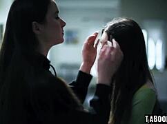 gizelle blanco casually spies on maya and hazel in the room