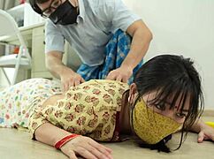 Indian Cute Maid Gets Horny While Working, Close-Up View.