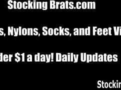 we always slip into our pantyhose for those exciting threesomes