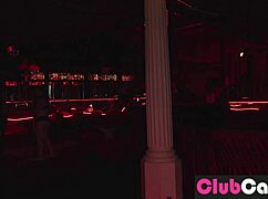 shy redhead tries stripping at clubcastings