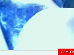 a sexy teen performs an intimate masturbation session on webcam