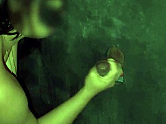 Does your wife suck strangers at the glory hole in the swing house?