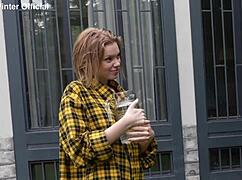 She Stayed Home Alone and Fucked Young 18+ Gardener