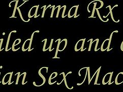 KARMA RX RIDES SYBIAN MACHINE TO BIG ORGASM