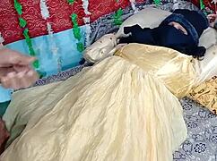 I fucked the yellow dressed desi bride's pussy hard with my big indian cock on the ranch