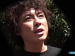 why do her adorable saggy tits excite the men in this threesome?