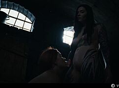 tattoed dominatrix turns redhead into her sex slave - mag numb mind controlling lesbian vampire fuck?