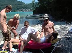 Public Family Therapy Turns Into A Wild Beach Orgy