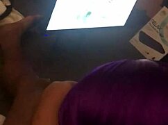 Redhead Ebony Elegance Sucks the Life Out of My Monster Cock Deeply