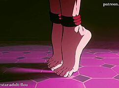 Konosuba darkness gets dominated by futanari in bdsm scene