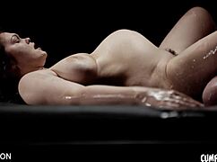 busty natural girl alice peachy is filled with hot milk cum in her hungry fat pussy and she loves it - cumflation sex trailer