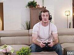 Sicktaboo com - stepmom riley jacobs teases stepson with her curvy body.