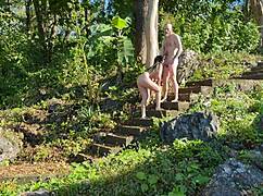 Outdoor Domination Fucking In The Sun With Rough Pool Action And Dirty Talk