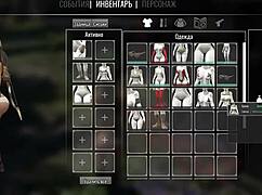 Lara Croft Boldly Stretches Her Tight Pussy Using a Thick Glass Bottle in Hentai Game