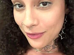 watch me unleash my latina heat in first pov - sloppy deepthroat masturbation & cum on tits