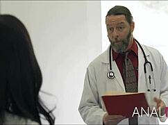 Doctor ass-fucks milf during rectal exam, door to door!