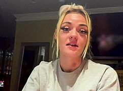 Skinny blonde cutie sassy sucks cock before pussy pounding 😏