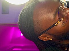 My husband eats me up until I cum in this homemade ebony couple orgasm