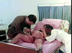 Vintage Interracial Pregnant Threesome in London Shadows