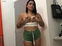 Did you see my stepbrother jerking off with that huge ass in pov?