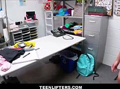 Teenlifters - shy virgin big tits blonde teen 18+ caught shoplifting, makes sex deal with mall cops for no arrest - lexi grey marcus london