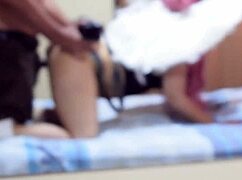 i experience my first lazy angelic fuck in lingerie cosplay